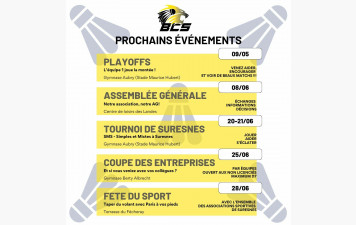 Les évenements de la fin de saison